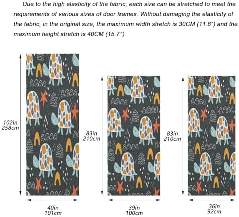Susiyo Dark Cartoon Turtles Halloween Door Cover