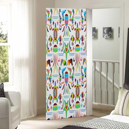 Susiyo Colorful Tortoise Fish Halloween Door Cover