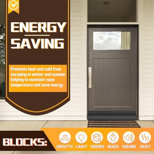 KRUI Door Draft Stopper 32 Inches Black