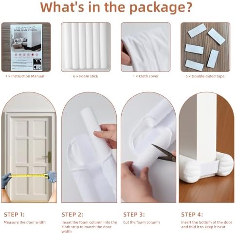 Yieldranger Under Door Gap Filler Adjustable Draft Stopper for Bottom of Doors