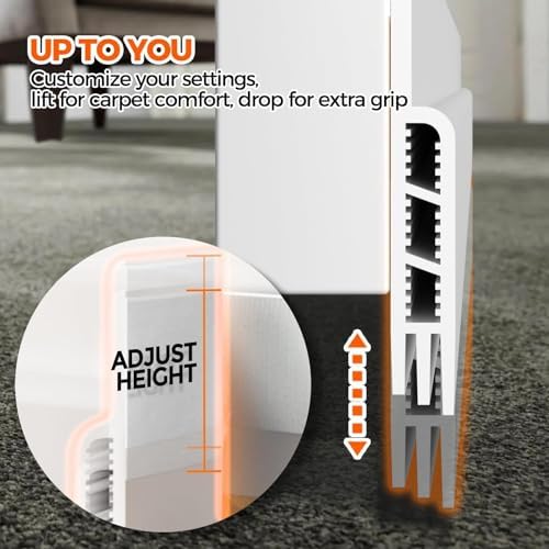 Holikme Reusable Door Draft Stopper 41 Inch White