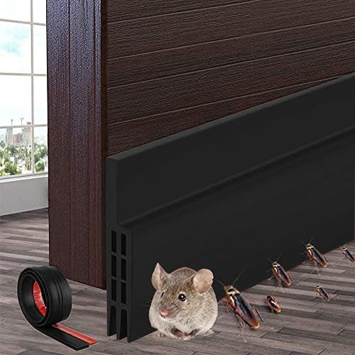 GUKOY Door Draft Stopper 2 x 39 Black