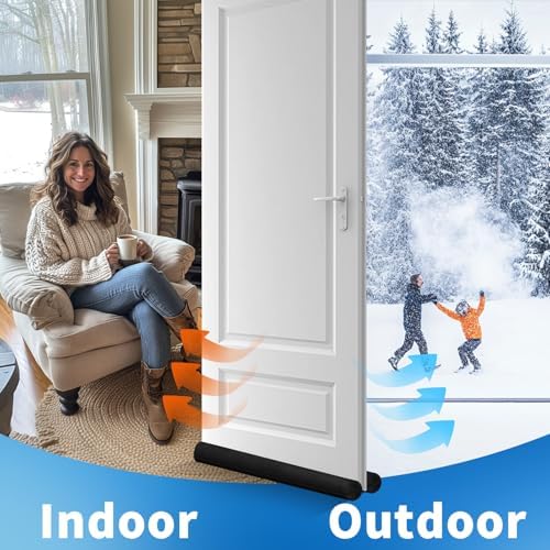 Neween Large Door Draft Stopper for Cold and Noise Block