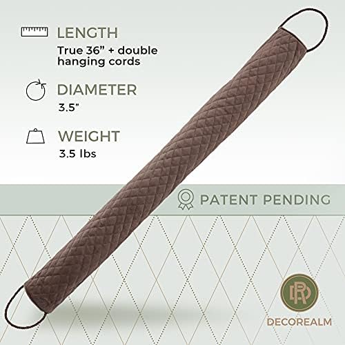 DECOREALM Under Door Draft Stopper - 35 lb Weighted Seal