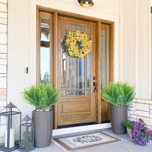 12 Bundle Artificial Ferns for Outdoor Decor