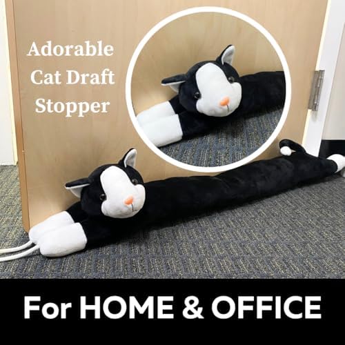 Evelots Cat Door Draft Stopper - 38 Inch Weighted