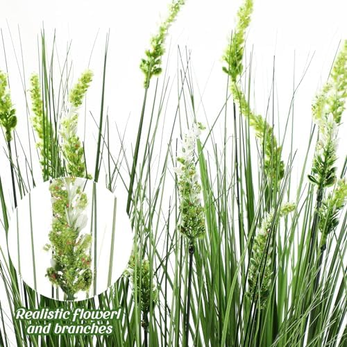 12 Pcs Artificial Tall Onion Grass for Garden Home Decor