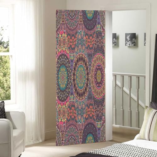 Susiyo Vintage Floral Mandala Halloween Door Cover