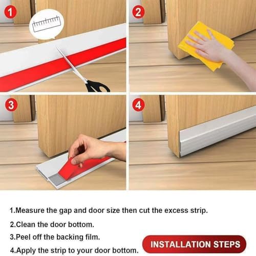 YIZHONG Door Draft Stopper Weather Stripping for Doors