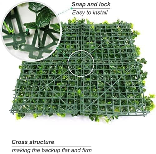 Kameiou 16x24 Inch Artificial Green Wall Panel with Privacy Fence Decor