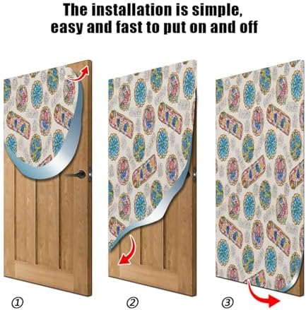 Susiyo Halloween Door Cover with Fruits 32x79 in
