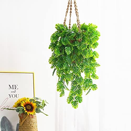 CATTREE Artificial Monstera Vines 2 Pack for Home Decor