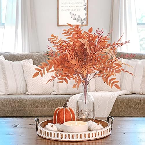 3pcs Artificial Greenery Stems Fake Ferns Plants for Home and Garden