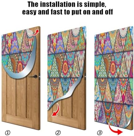 Susiyo Colorful Mandela Halloween Door Cover