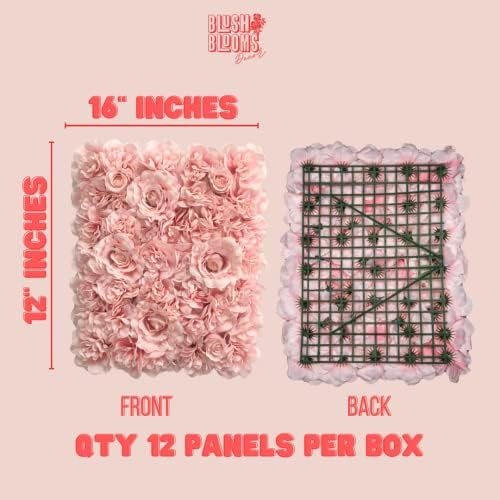Premium Silk Flower Panels 6 Pack for Decor