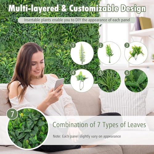 20x20 Artificial Grass Wall Panels for Home Decor and Parties