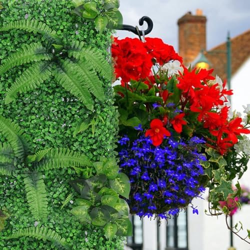 Artificial Plant Wall Panels 2pcs Realistic Hedge for Outdoor Decor Wedding Home