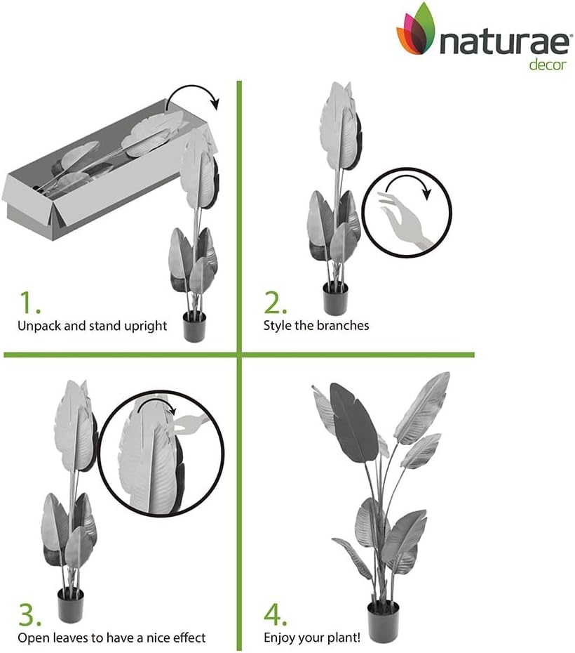 Naturae Decor Bird of Paradise Artificial Plant - 47 in High