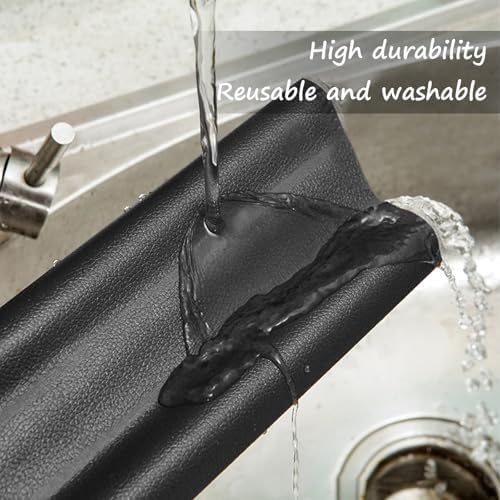 Wanheart Under Door Draft Stopper 2-Pack Black
