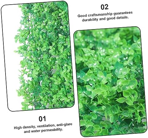 BESPORTBLE Artificial Plant Wall Decor Panel for Indoor Outdoor Privacy Greenery Fence and Room Decor