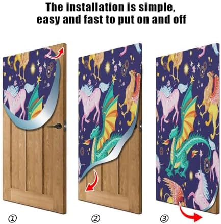 Susiyo Dragon Snorting Fire Halloween Door Cover