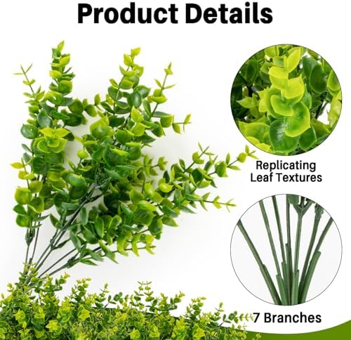 4PCS RAINFLOW Outdoor Faux Plants 133in Artificial Greenery