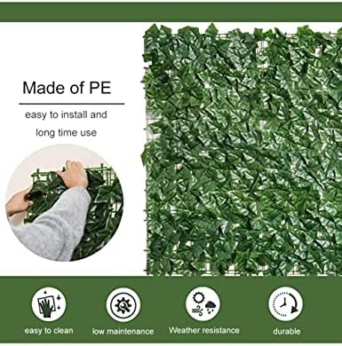 Artificial Ivy Privacy Fence Screen Greenery Wall 15x15m