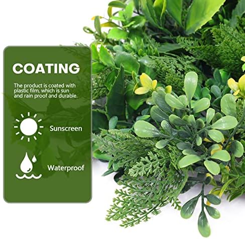 Boshen Artificial Grass Wall Panels 6PCS 10x10 Inch Boxwood Hedge Decor for Indoor Outdoor Party Wedding Backyard