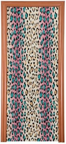 Susiyo Leopard Skin Halloween Door Cover 32x79 in