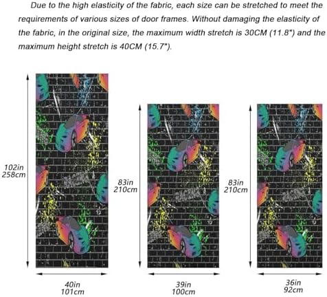 Susiyo Sports Cars Door Cover Halloween Decoration 32x79 in