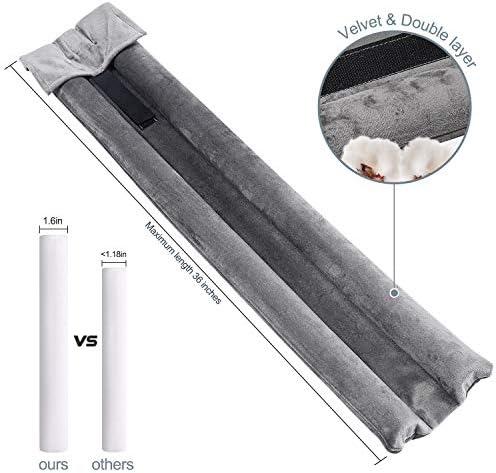 GDHOMM Door Draft Stopper 30-36 Inch Gray