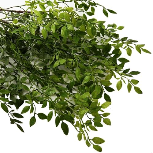 Toprooms Artificial Plants Nandina 3pcs 43 Branches for Vase Filler Home Office Decor