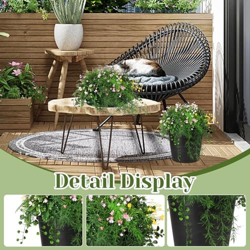 5 in 1 Artificial Plants Set for Home and Office Decor