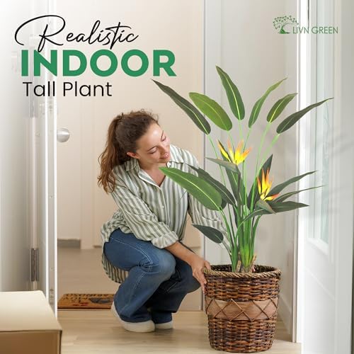 LIVN GREEN Bird of Paradise Artificial Plant 140cm