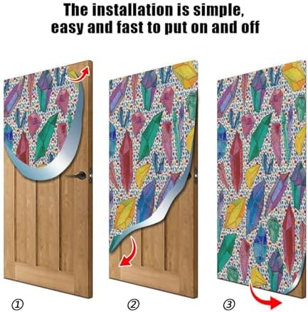 Susiyo Watercolor Halloween Door Cover 32x79 in