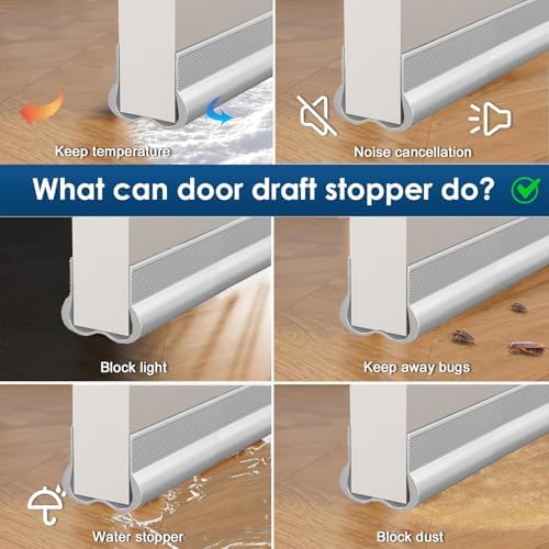 36 Inch Door Draft Stopper - Cuttable Weather Seal for Bottom Door