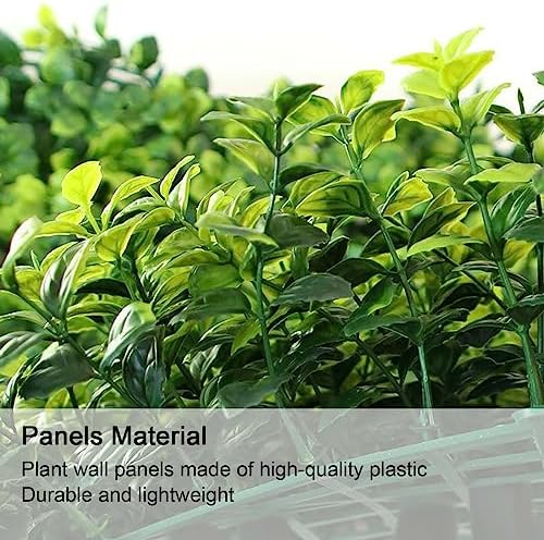 Artificial Plant Wall Panels 20x20 Blue 12pcs for Indoor Outdoor Decor