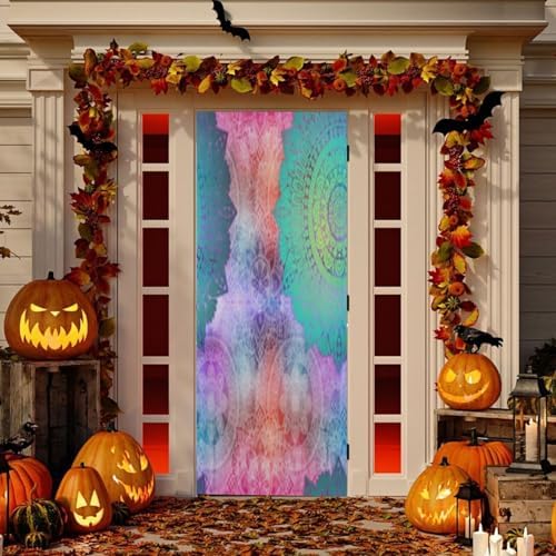 Susiyo Vintage Mandela Halloween Door Cover