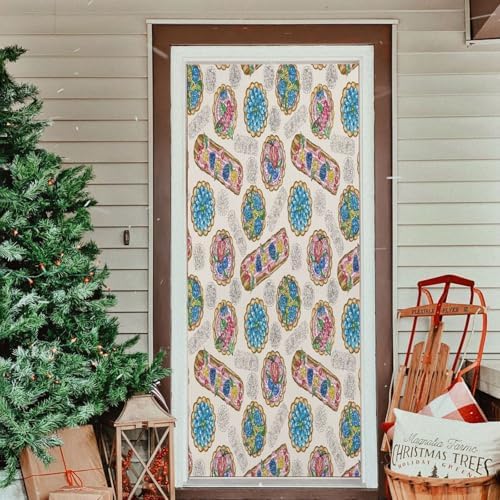 Susiyo Halloween Door Cover with Fruits 32x79 in