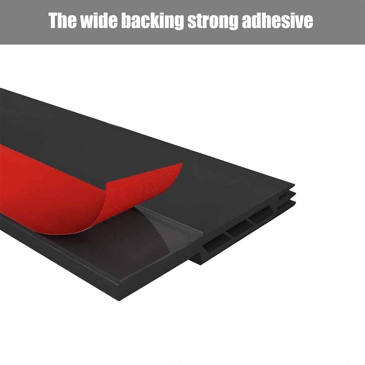 GUKOY Door Draft Stopper 2 x 39 Black