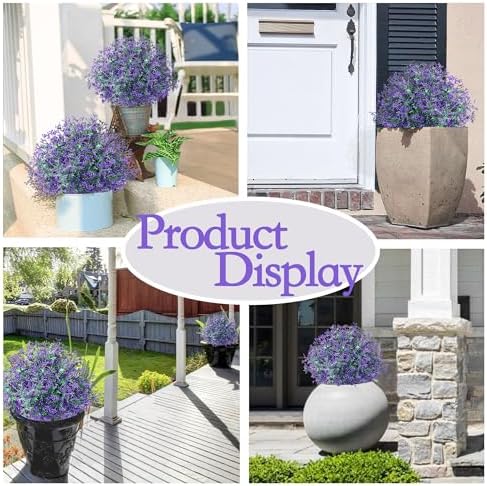 Artificial Topiary Ball Trees with Ground Spike Set of 2 UV Resistant Fake Greenery