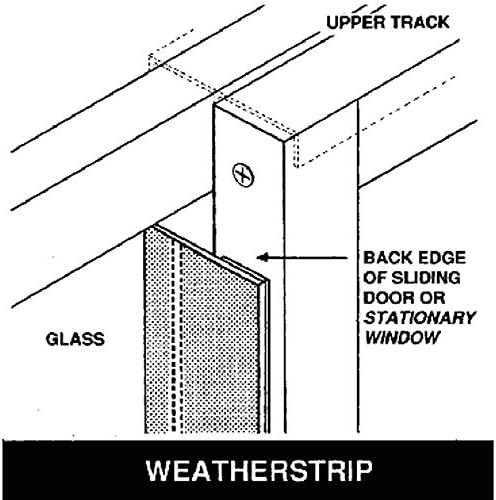 Patio Pacific Sliding Door Draft Stopper 81 Black