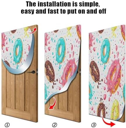 Susiyo Cute Donut Halloween Door Cover 32x79 in