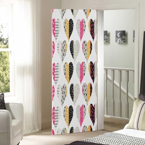 Susiyo Multicolored Hearts Halloween Door Cover