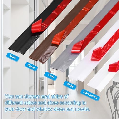 PATIKIL Door Draft Stopper 27FT Black Weather Seal Strip