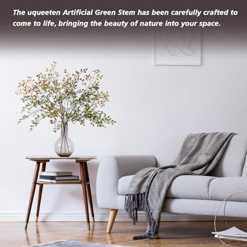 Uqueeten Artificial Greenery Stems 433 Inch Nandina Branches for Vase and Home Dcor