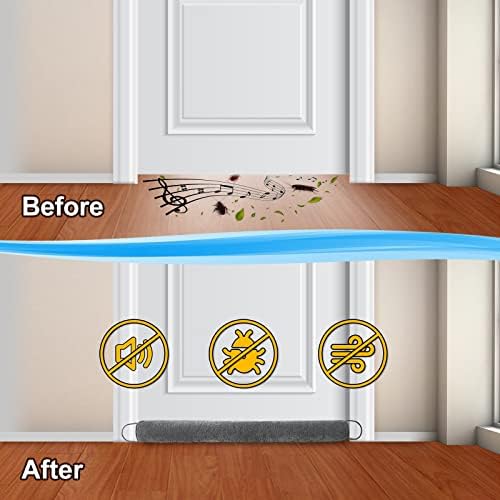 KingBaas Door Sweep Weather Stripping 36 Inch Cold Air Blocker