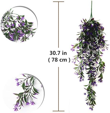 Artificial Purple Vine 4 Pack for Indoor Outdoor Decor