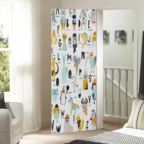 Susiyo Animals Alphabet Halloween Door Cover