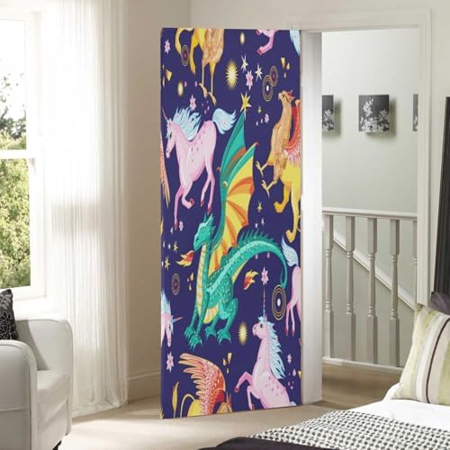 Susiyo Dragon Snorting Fire Halloween Door Cover